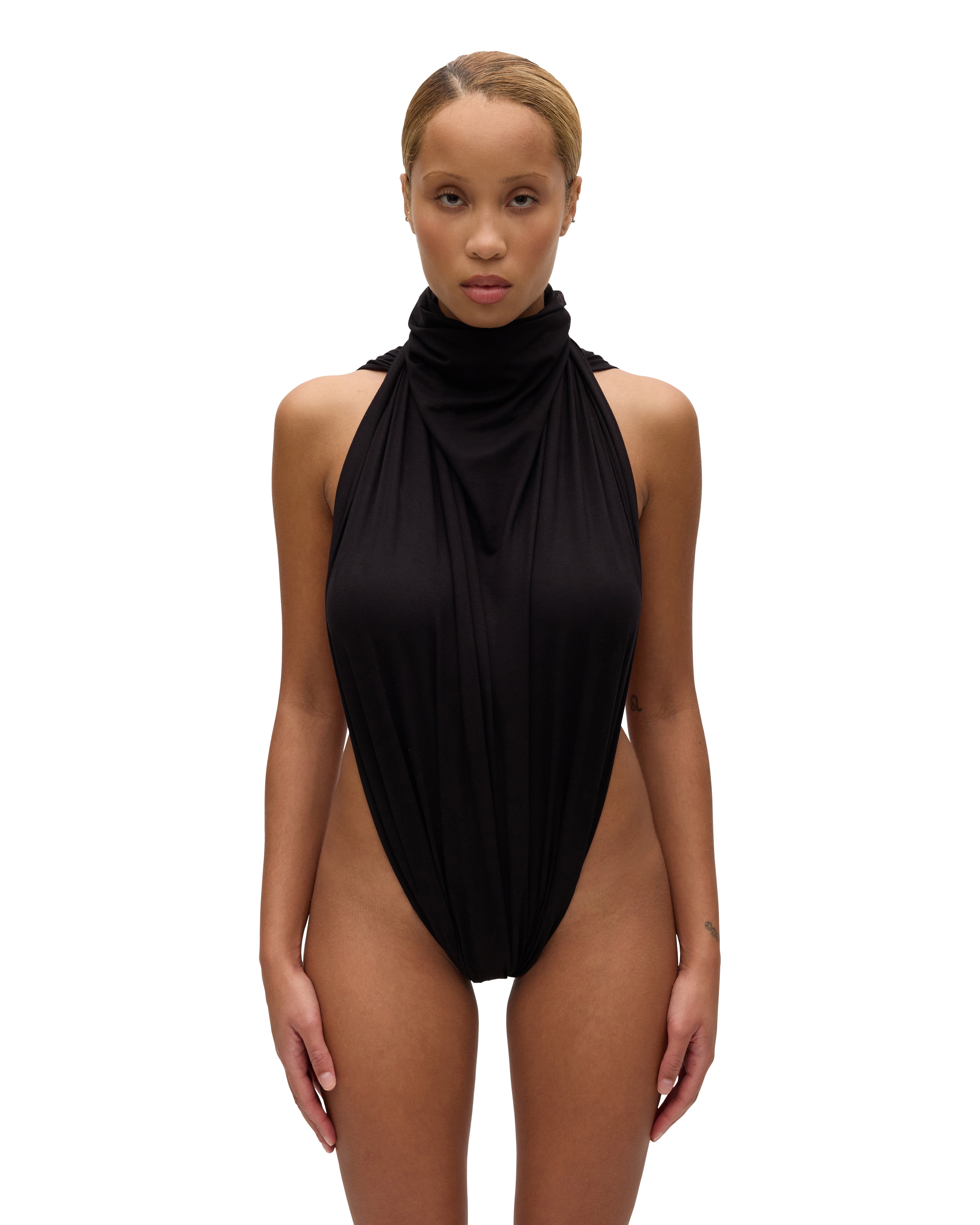 Over Shoulder Bodysuit - Female Model