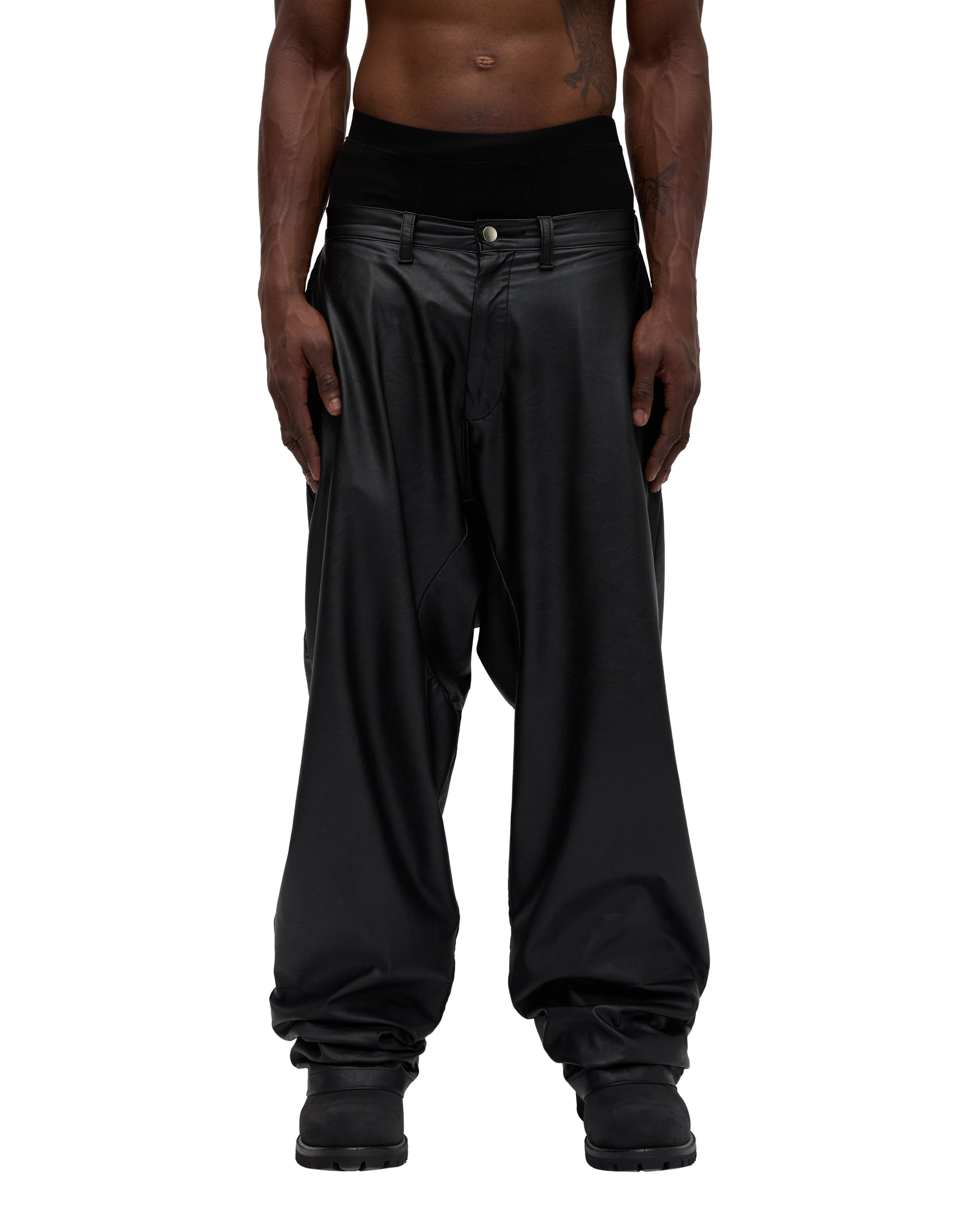 Leather Drop Pants