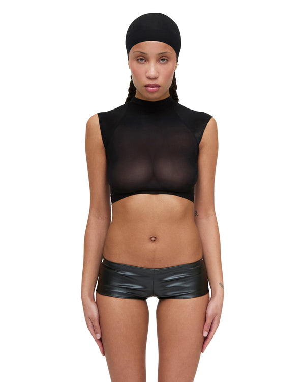 Leather Micro Shorts