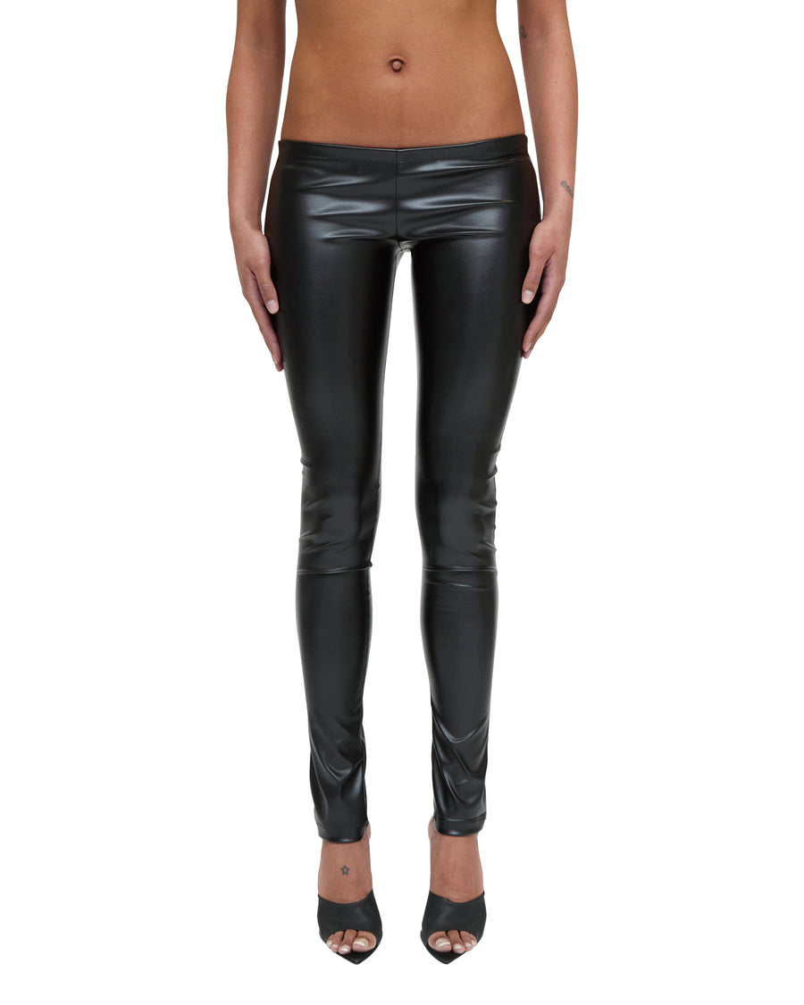 Leather Ultra Low Rise Pants
